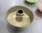 韓式豆沙擠花蛋糕攻略~三色戚風蛋糕的食譜步驟9照片