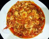 Foto langkah ke 5 dari resep Sambal Udang Tempe (Udang Tempe Sambal).