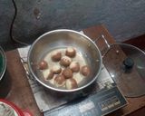 A picture of step 20 of Two In One brown semolina rasgulla.
