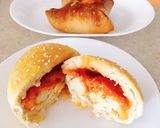 Hình bước làm 3 của món Pizza bomb