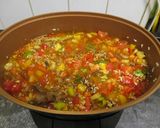 Slow cooker 🕰️ jambalaya 🌶️ magyaros 🇭🇺 változat darált hússal🍖és erdei 🌲 gombával 🍄 recept fázis 10 fotója