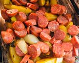 Gyors tepsis burgonya 🥔🧅 recept fázis 2 fotója