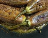 A picture of step 5 of Rajasthani Stuffed Eggplant.