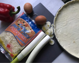 Foto del paso 1 de la receta: Pastel de puerros, huevos y quesos feta y mozzarella