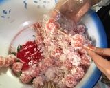 Foto langkah ke 4 dari resep Sate bola singkong warna.