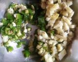 A picture of step 1 of Gooseberry chutney.