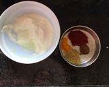 A picture of step 1 of Veg Chicken Tikka Masala Soya.