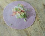 A picture of step 3 of Veg momos.