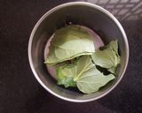 A picture of step 1 of Beetle leaves Rasam.