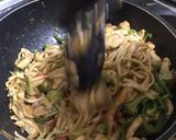 A picture of step 9 of Chinese noodles.
