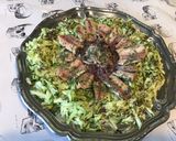 Une image de l'étape 6 de Salade de courgettes râpées aux sardines,oignon rouge et algues.