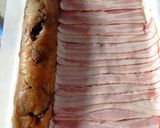 Aszalt gyümölcsös, baconbe tekert csirkemell recept fázis 5 fotója