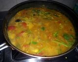 A picture of step 3 of easy no fat sambar.