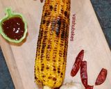 A picture of step 3 of Schezwan Bhutta.