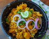 A picture of step 2 of Vegetable pulao.