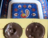 A picture of step 2 of Golden Glory Dry Fruit Chocolate modak.