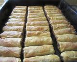 Pas rețetă Plăcintă cu carne în  foi de baclava 4 fotografie