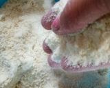 A picture of step 2 of Kaju katli.