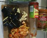 Foto langkah ke 1 dari resep Quickie pasta pesto terong.