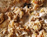 Foto del paso 6 de la receta: Pollo desmechado con crema de champiñones