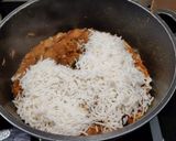 A picture of step 10 of Soya chunks, potato biryani.