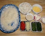 A picture of step 1 of Crab Meatballs, Tri-Color Spiral Pasta, and Dill Sauce. Jon Style.