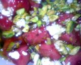 A picture of step 4 of Sig's Watermelon Salad.