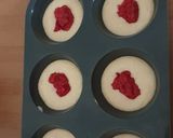 Une image de l'étape 5 de Muffins citron / framboises / praliné.