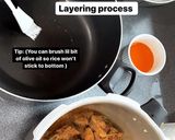 A picture of step 4 of Chicken Biryani.
