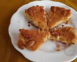 A picture of step 1 of Chhena poda.