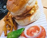 A picture of step 4 of Shami burger.