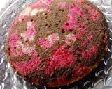 A picture of step 6 of Eggless marble cake.