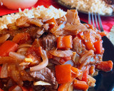 Foto del paso 6 de la receta: Arroz integral con ternera con verduras