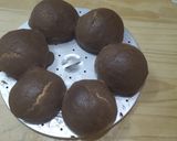 Hình bước làm 6 của món Paparoti phủ socola nhân kem trứng bằng nồi chiên không dầu