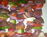 A picture of step 4 of Liver kebab.