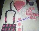 A picture of step 1 of Fondant cake.