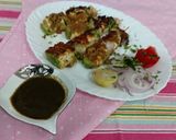 A picture of step 5 of Saunfia grilled paneer with mint chattny.