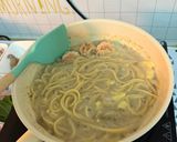 รูปขั้นตอนการทำที่ 3 ของ สปาเกตตี ครีมเห็ด กุ้ง