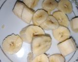 A picture of step 1 of Banana Cream Smoothie.