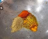 A picture of step 4 of Bhindi Masala.