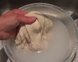 A picture of step 2 of Seitan (gluten meat).