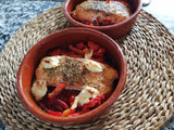 Lomo de salmón con pimiento y philadelphia especiado al horno