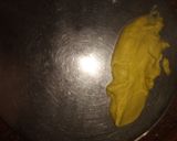 A picture of step 3 of Khandvi.