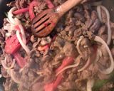 A picture of step 3 of chicken gizzards and hearts.