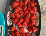 A picture of step 1 of Hot Cheetos chicken ❦.