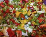 A picture of step 2 of Jambalaya.