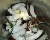 A picture of step 1 of Coconut chutney.
