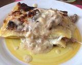 A picture of step 5 of Gorgonzola and Sausage Lasagna.