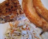 Foto del paso 8 de la receta: Tacu Tacu de Frejol Canario con Trucha frita y Ensalada