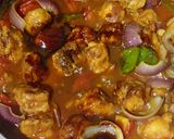 A picture of step 4 of Chilli Paneer.
